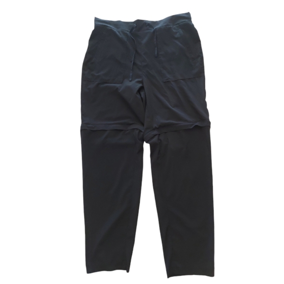 Nola Pants - Nola Black Athletic Zip Off Convertable Pants
